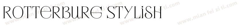 Rotterburg Stylish字体转换